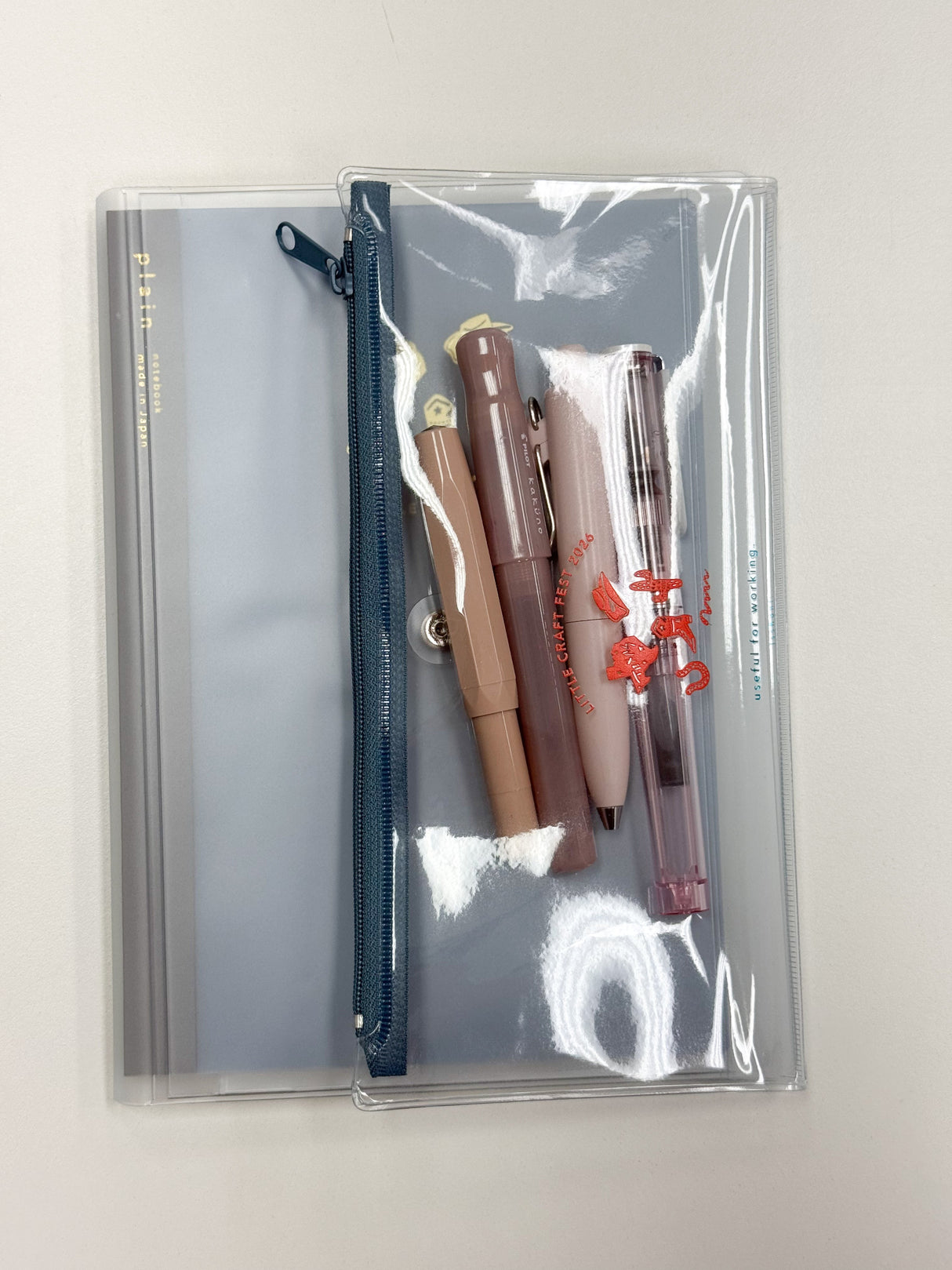 Daigo Notebook A5 - Little Craft Fest 2026 Exclusive Gold Pen Case Clear Cover Texas Cowboy Boots Pen Pouch