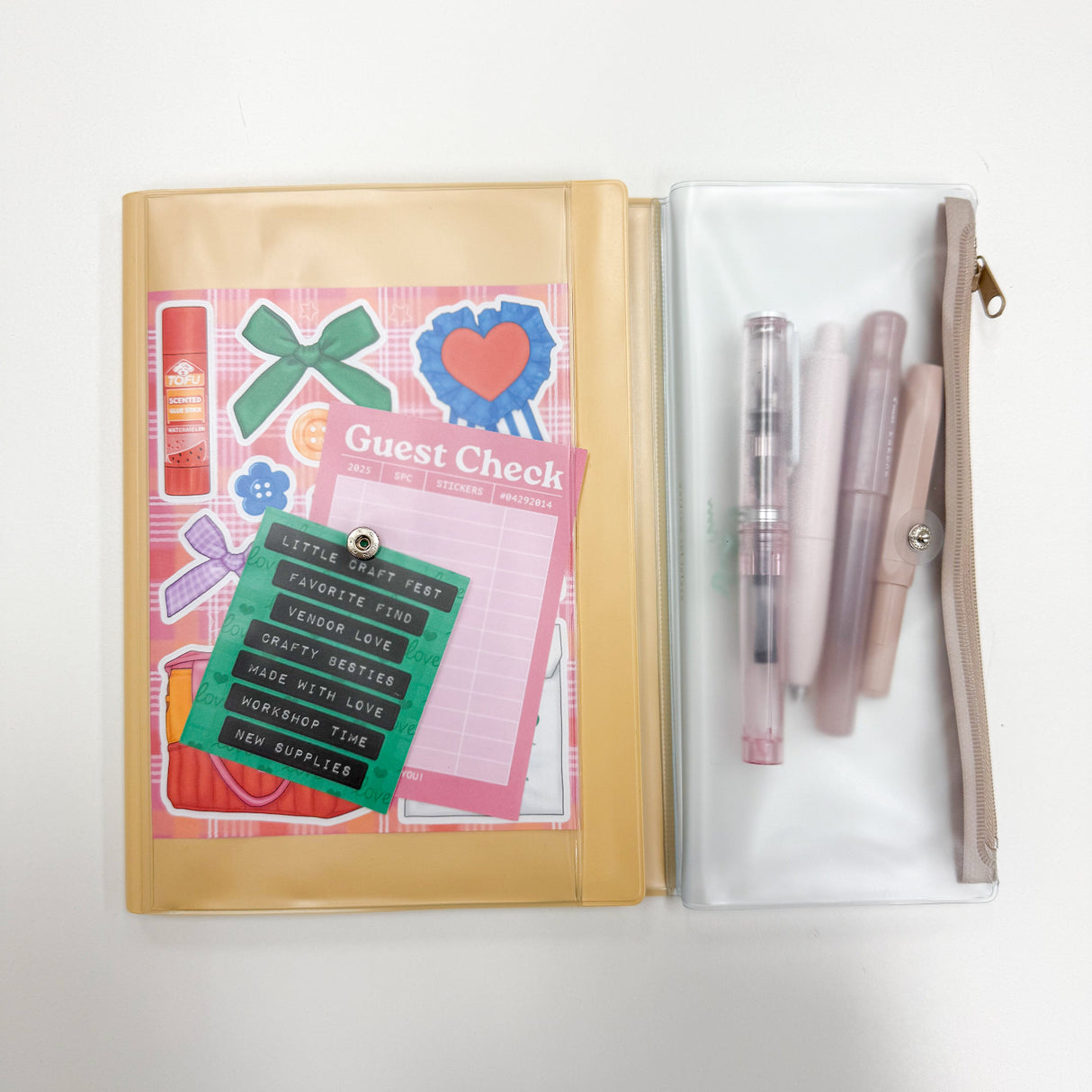 Daigo Notebook A5 - Little Craft Fest 2026 Exclusive Gold Pen Case Cover Texas Cowboy Boots Cacti