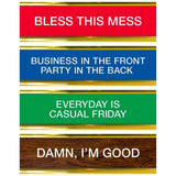 Daily Desk Plaque - Desktop Flip Book - 50 Fun Phrases
