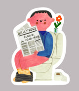 Pegatina de noticias diarias