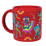Taza de café que cambia de color con el calor del Día de los Muertos