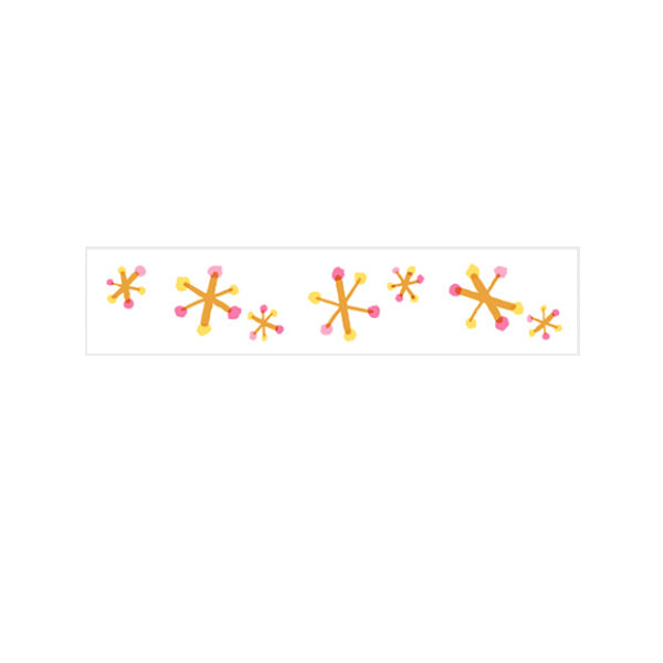 Deco Rush is a decorative tape that works like a correction tape and provides an easy way to spruce up your pages with a cute look. You can use it to accent where you’ve written plans for the day or draw a line with it to make a section of the page stand out.
