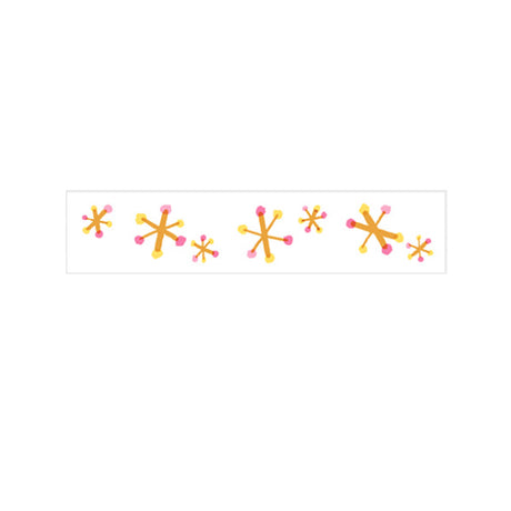 Deco Rush is a decorative tape that works like a correction tape and provides an easy way to spruce up your pages with a cute look. You can use it to accent where you’ve written plans for the day or draw a line with it to make a section of the page stand out.