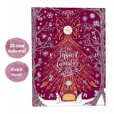 The Diamine InkVent Calendar 2026 is the ultimate treat for fountain pen ink fanatics (or, let’s face it, a well-deserved splurge for yourself!).

Behind each of the 24 doors is an ink bottle, with the first twenty-four days featuring a different 12ml plastic ink bottle, and the final day holding a 30ml plastic ink bottle. The Inkvent has been enhanced this year with swatch cards and a 26th door that will contain a unique collectable.

All the inks are brand new and include: Standard, Sheen, Extreme Sheen, 