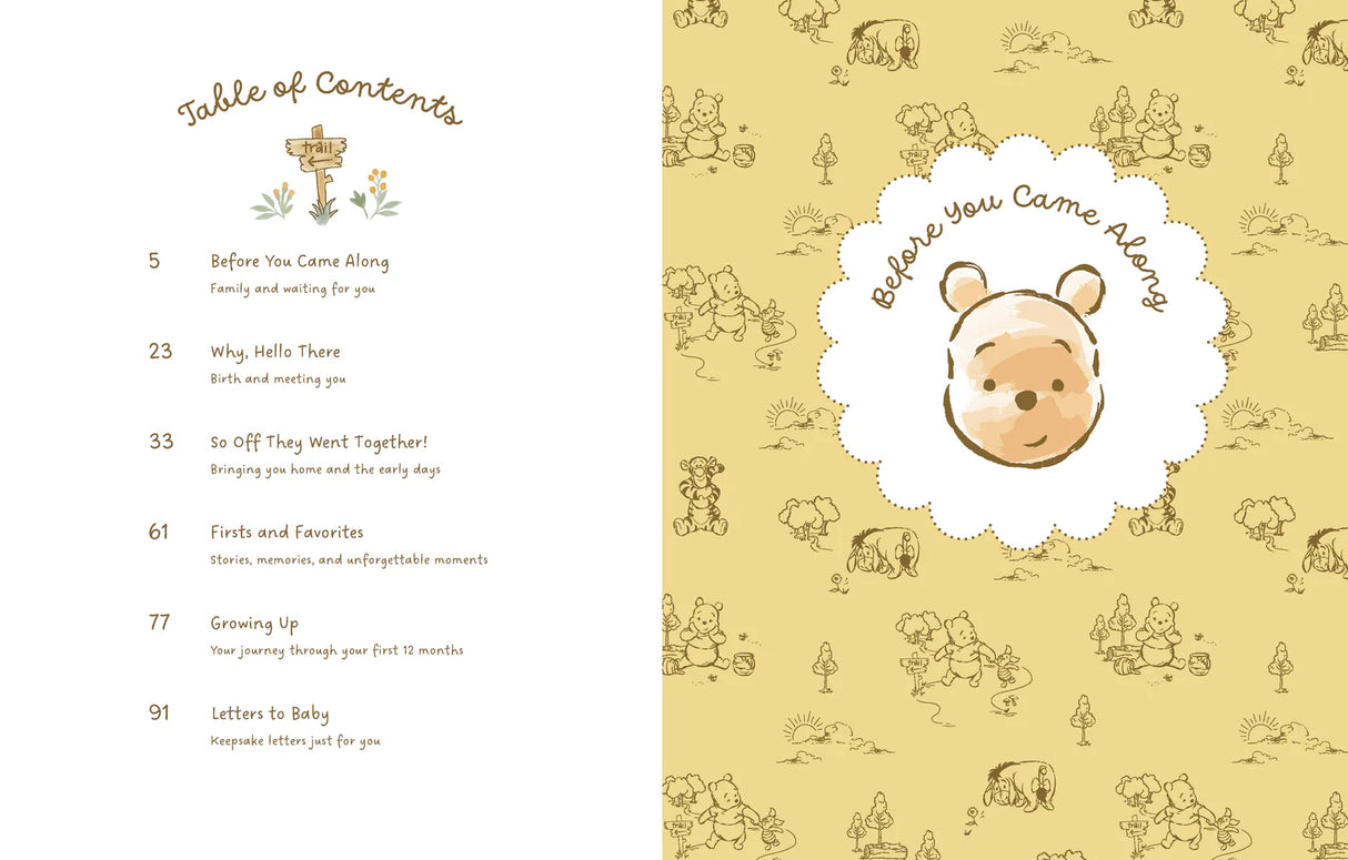 Create a heartfelt, Pooh Bear–inspired heirloom to be loved by your family for years to come. Complete with adorable illustrations from the Hundred-Acre-Wood, this charming scrapbook journal invites you to record important moments, save precious keepsakes from baby's first years, and fill each page with unforgettable memories to treasure for a lifetime.