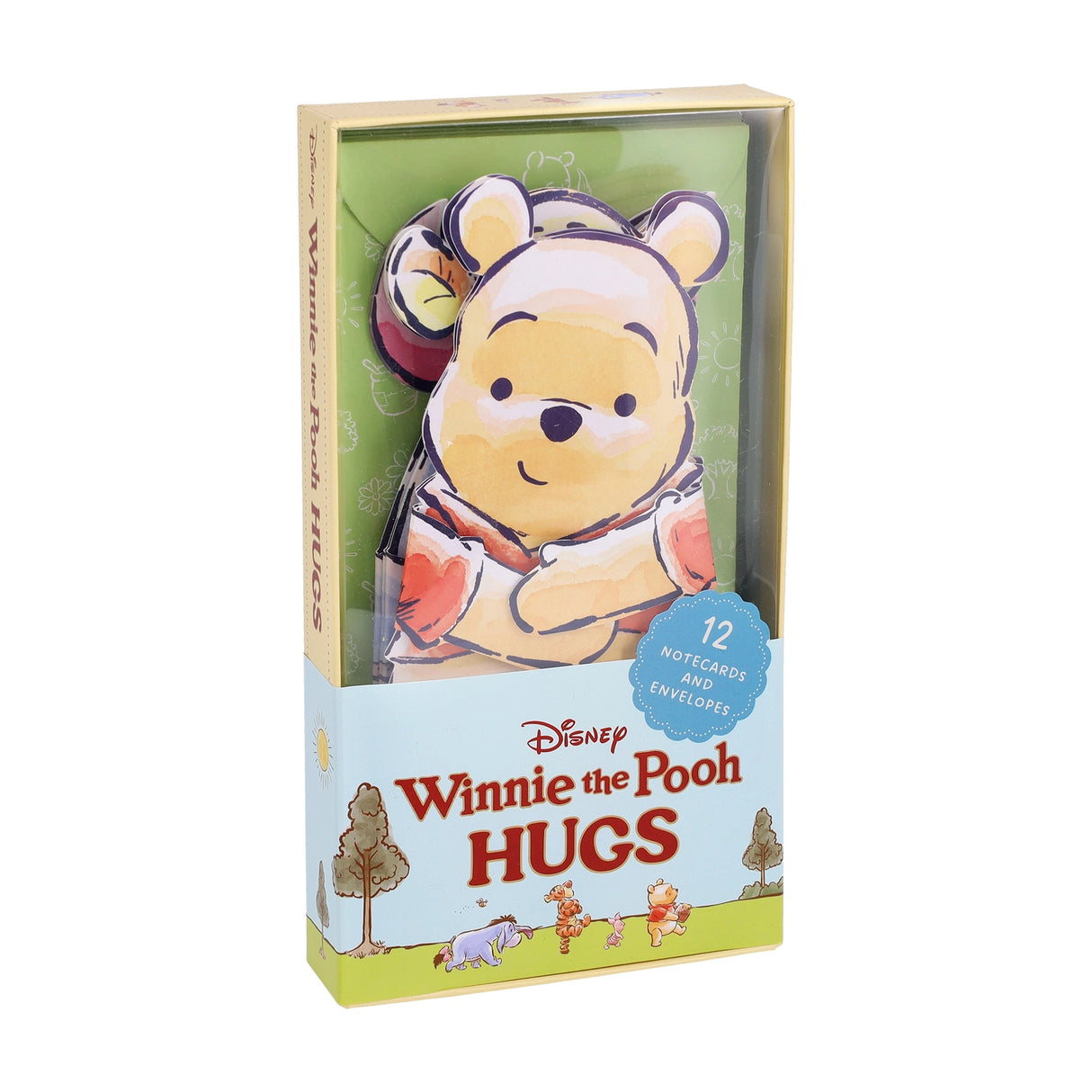 Send a sweet message with these hugging notecards inspired by characters from Disney’s Winnie the Pooh! With folded arms enclosing a short, sweet greeting, these charmingly illustrated cards are perfect for reminding the people you love that a hug is always the right size!