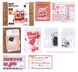 DIY Miniature House Kit: Strawberry Milk Box