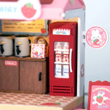 DIY Miniature House Kit: Strawberry Milk Box