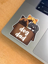 Last Chance!  Small Noggin Studios - Dog Dad Vinyl Sticker