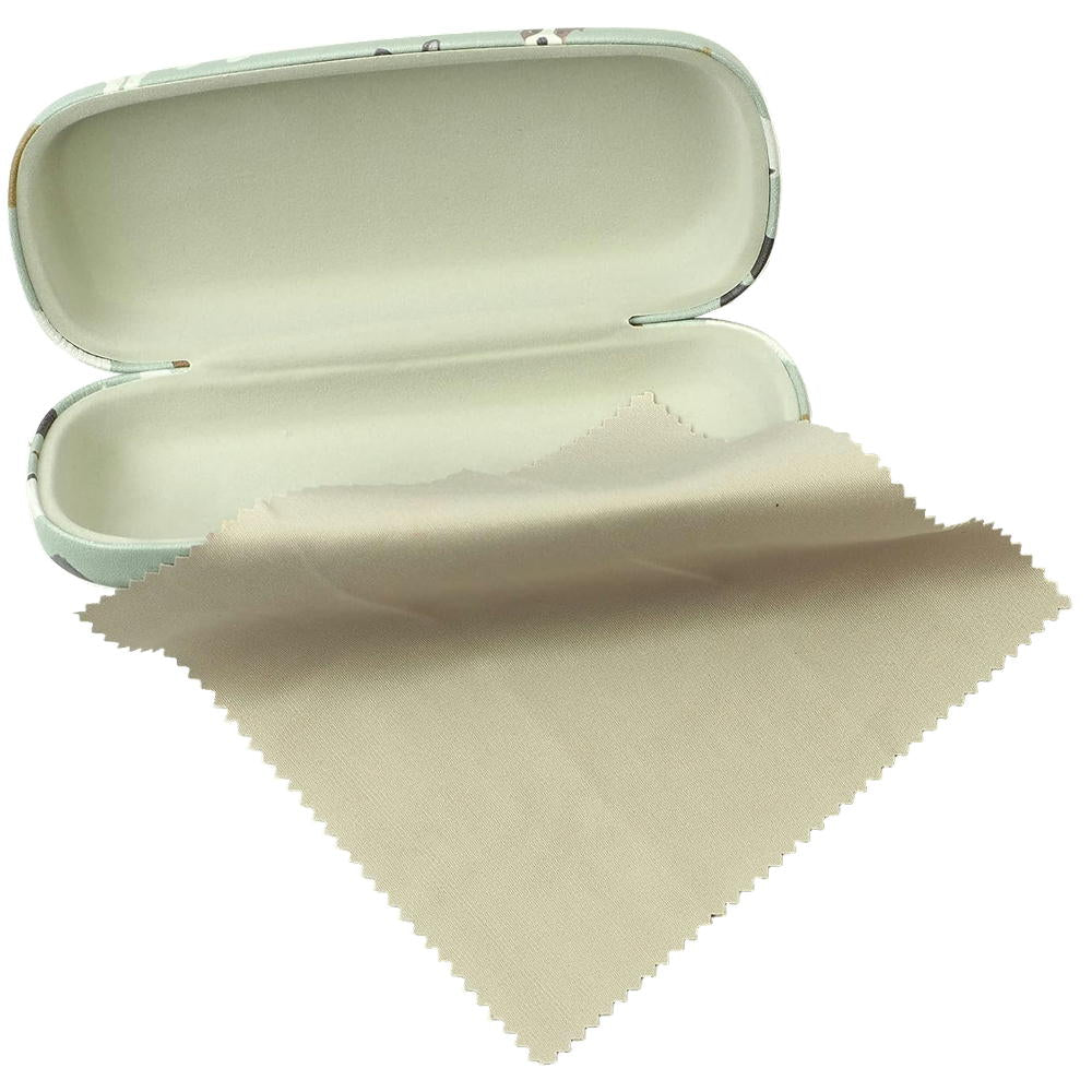 Dogs Glasses Case with Cleaning Cloth