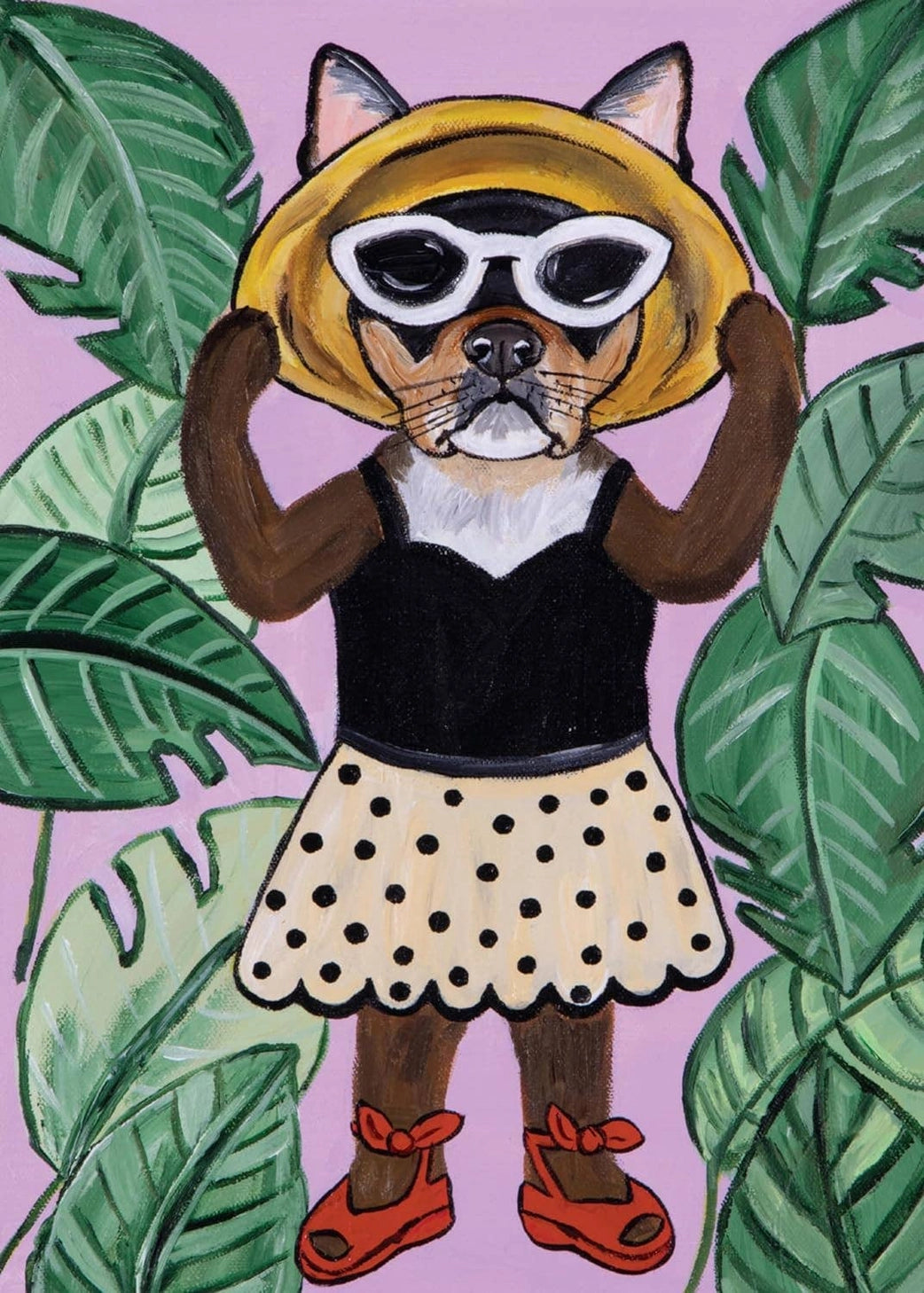 No canines are cooler than the twenty stylin' and wildin' dogs in this hilarious set of 20 postcards by artist Carly Beck. These paintings of perfectly dressed dogs feature top breeds like Frenchies, retrievers, and many more, each inviting you into a world that's part Richard Scarry, part Vogue fashion shoot.

Postcards; 5 x 7 inches; 20 pages.
