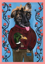 No canines are cooler than the twenty stylin' and wildin' dogs in this hilarious set of 20 postcards by artist Carly Beck. These paintings of perfectly dressed dogs feature top breeds like Frenchies, retrievers, and many more, each inviting you into a world that's part Richard Scarry, part Vogue fashion shoot.

Postcards; 5 x 7 inches; 20 pages.