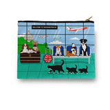 Bolsa de cosméticos y artículos de aseo para perros y gatos en el aeropuerto de Washington D.C. 