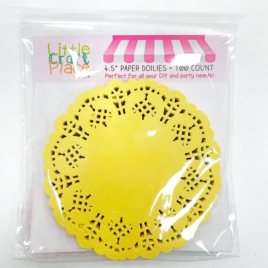 Doily Sorbete de limón 4.5" Doilys 100ct