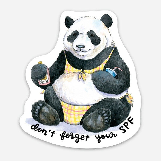 Don't Forget Your Spf Panda Sticker