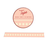Elevate your crafting with our Dot Checklist Washi Tape, designed to bring a sleek and orderly aesthetic to your projects. The simple pattern is perfect for adding a subtle touch of style to planners and journals. Its easy-to-use adhesive ensures smooth application and clean removal, making it a versatile addition to any creative toolkit.

Additional Details:
- 10 mm width
- 10 m length