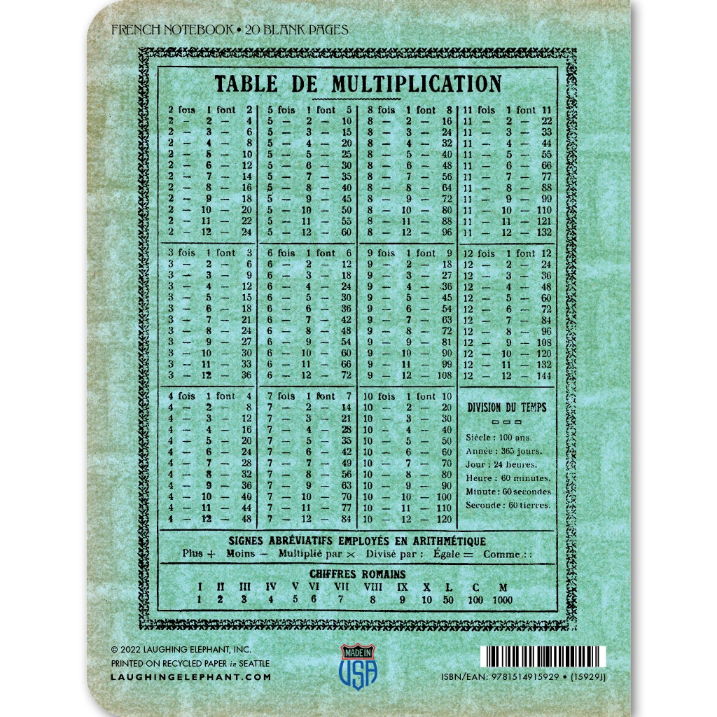Dragon Ship French Notebook