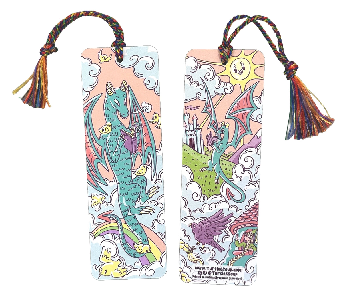 Hold your spot in style with our fun and funky bookmark collection! Whether you prefer romance, fantasy, or science fiction, our bookmarks will fit perfectly between the pages of your favorite novel.

🐢 Bookmark is printed on sustainably-sourced premium ultra-thick card stock with soft-touch matte texture

🐢 Unique design on the front and back

🐢 Bookmark measures 2" x 6"

🐢 Copyright © 2025 Turtle's Soup. All Rights Reserved.
