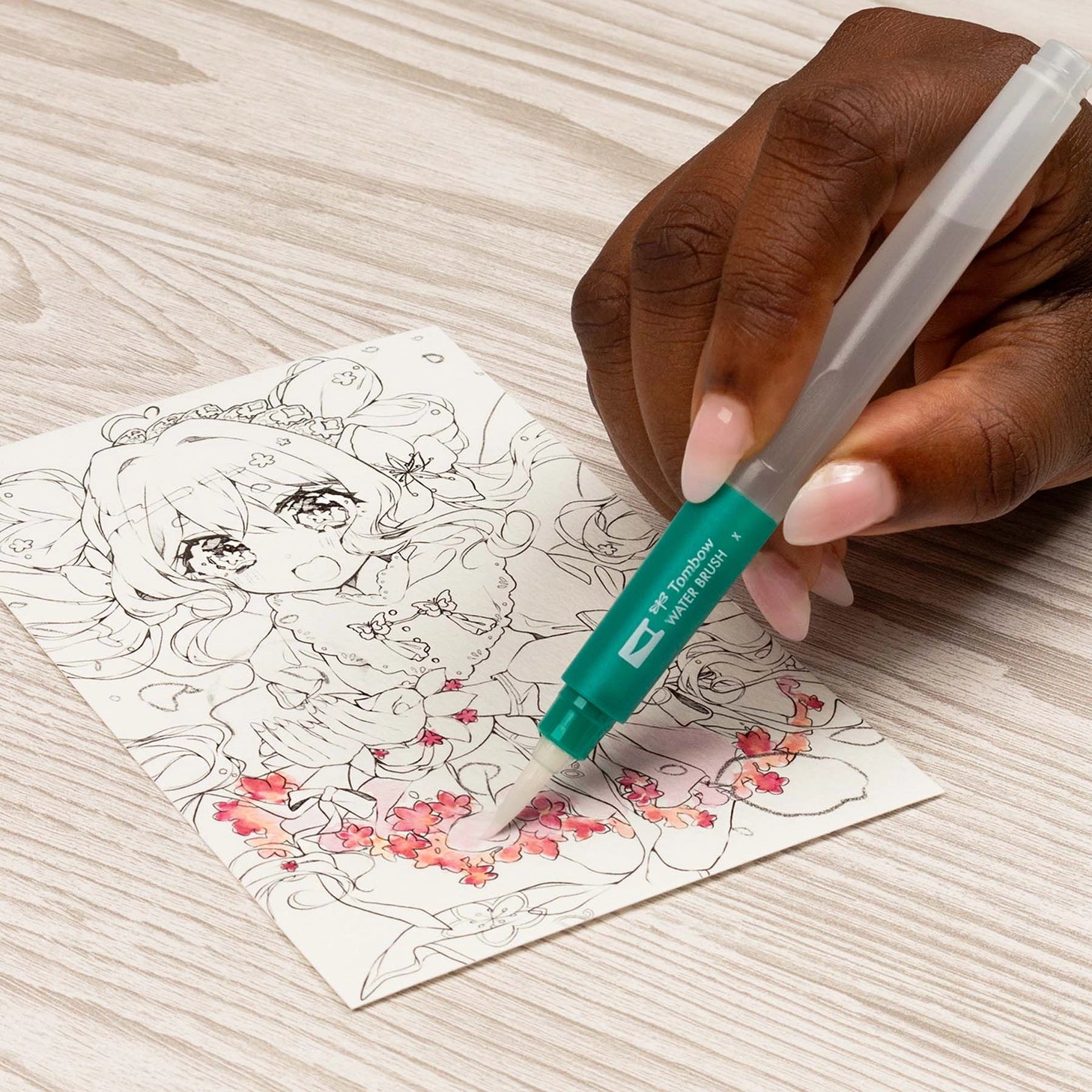 Exclusive, limited-edition “Flower" set allows you to bring drawings to life with exceptional detail and vibrant color combinations.

The “Flower" set is inspired by the Japanese four-character idiom "Kachō fūgetsu" (花鳥風月), which expresses the beauty of nature and the harmonious unity of "Flower" (ka, 花), "Bird" (chō, 鳥), "Wind" (fū, 風) and "Moon" (getsu, 月). With carefully selected colors, this set represents the delicate yet colorful beauty of the flower world.

Includes 6 Dual Brush Pens, Water Brush, 2 