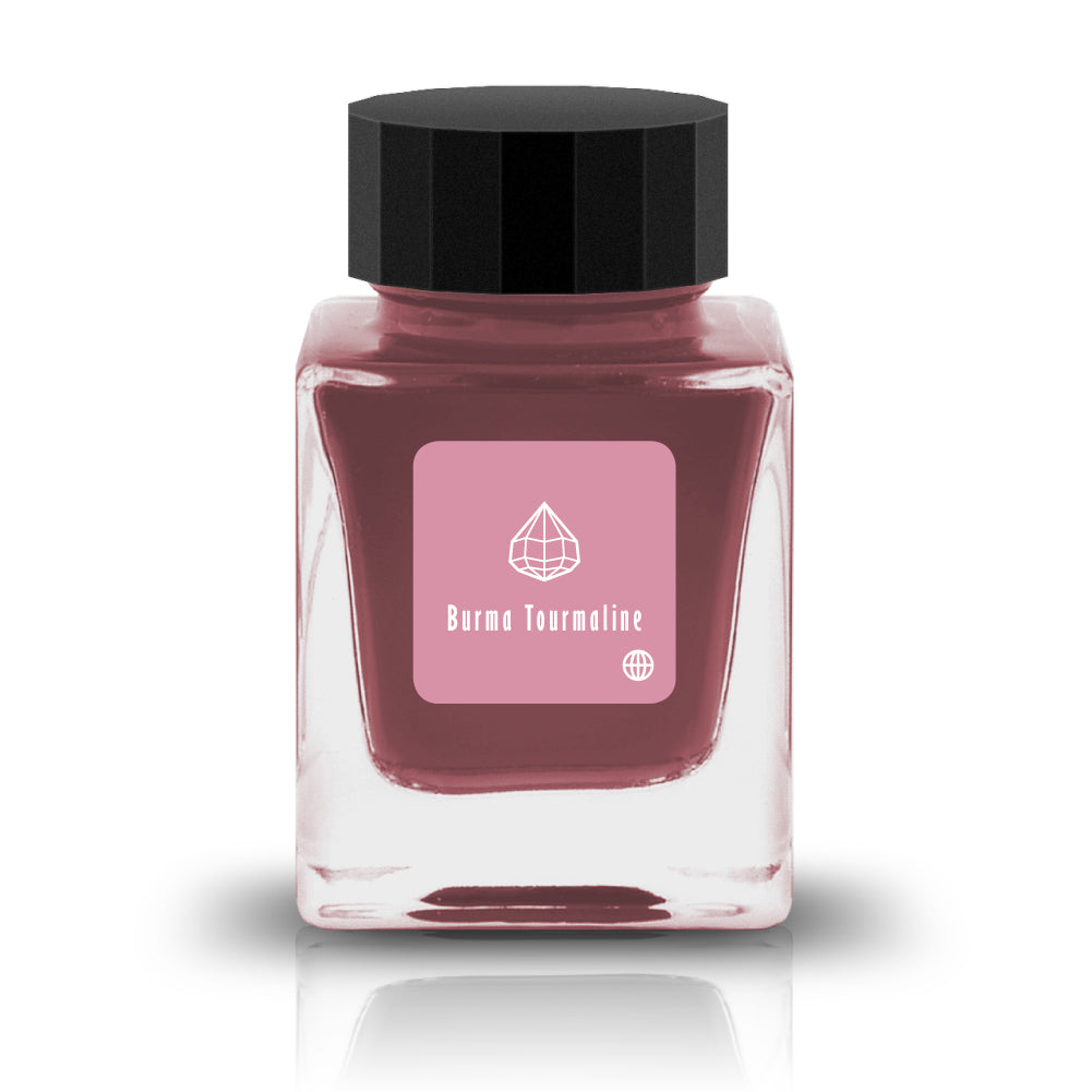 Embrace the bold and vibrant tones of nature through Tono &amp; Lims'&nbsp;Earth Contact Line. Inspired by rich gemstones, each ink color is perfect for those who enjoy adding radiance to their collection. Be sure to shake the bottle well before use to evenly disperse the glitter.

Pink
Shimmering
30 ml