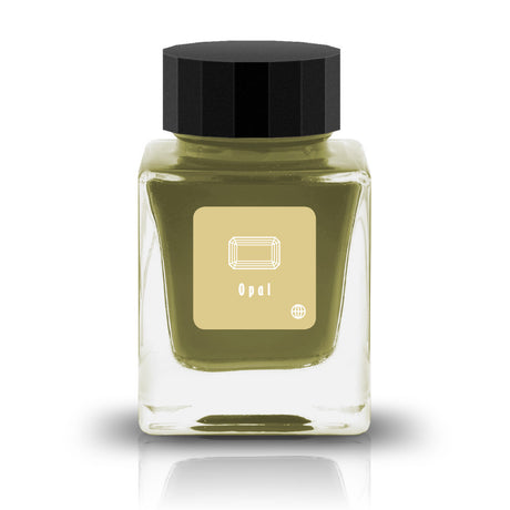 Embrace the bold and vibrant tones of nature through Tono &amp; Lims'&nbsp;Earth Contact Line. Inspired by rich gemstones, each ink color is perfect for those who enjoy adding radiance to their collection. Be sure to shake the bottle well before use to evenly disperse the glitter.

RGB: 221, 203, 141
Yellow
Shimmering
30 ml