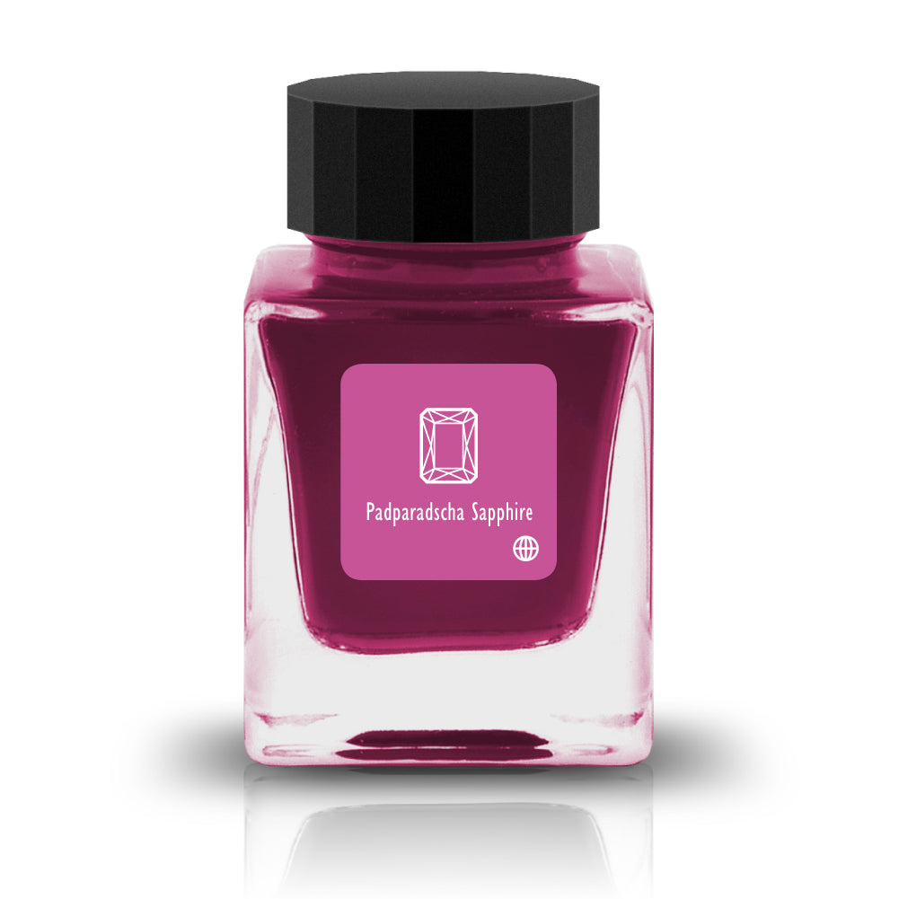 Embrace the bold and vibrant tones of nature through Tono &amp; Lims'&nbsp;Earth Contact Line. Inspired by rich gemstones, each ink color is perfect for those who enjoy adding radiance to their collection. Be sure to shake the bottle well before use to evenly disperse the glitter.

RGB: 215, 28, 51
Pink
Shimmering
30 ml