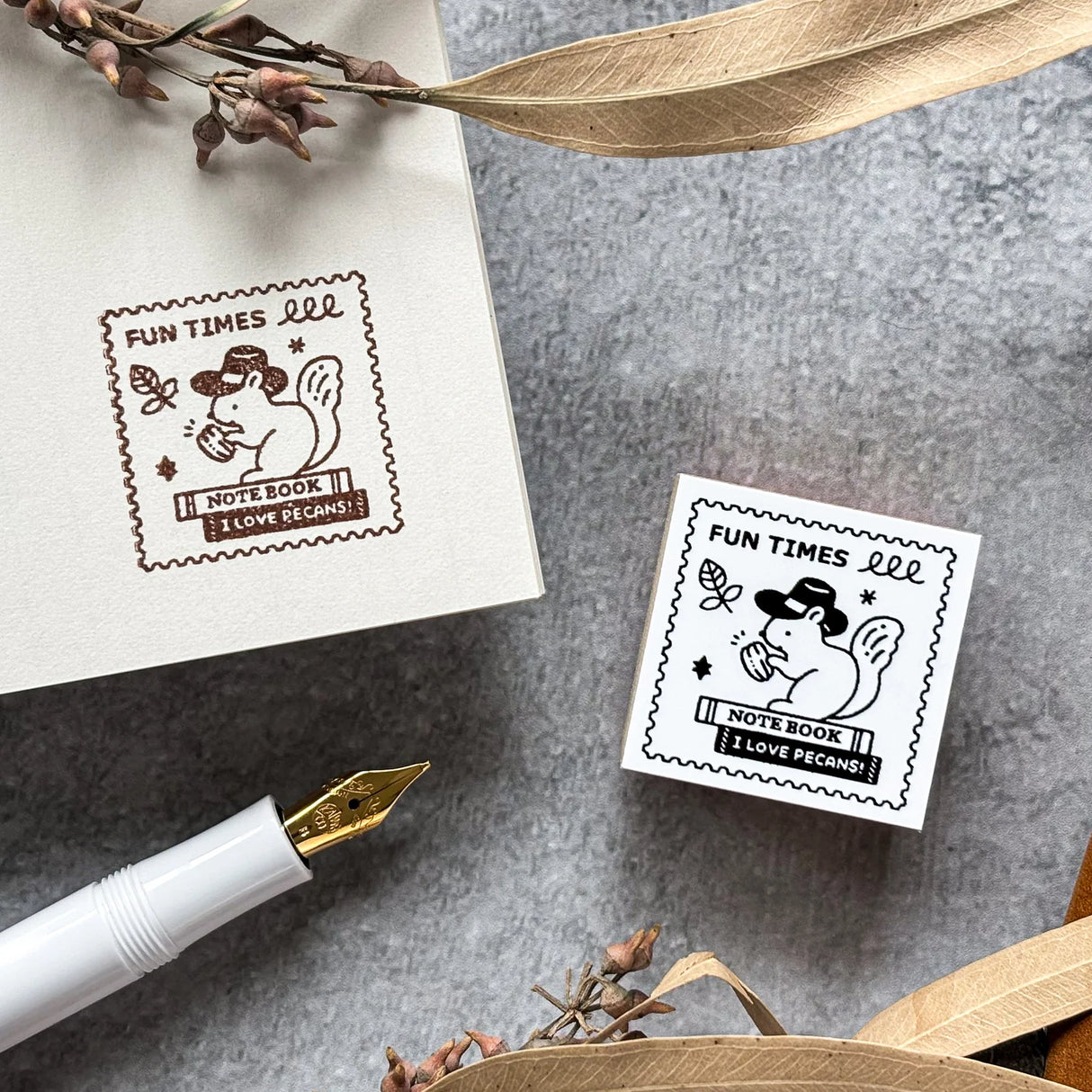 Eric Small Things TX Rubber Stamp - Cowboy Squirrel