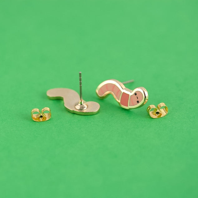 Earthworm Earrings
