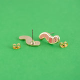 Earthworm Earrings