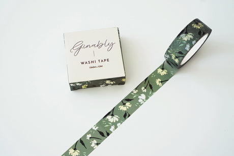 Cute, custom designed floral washi tape to add something extra to your stationery.