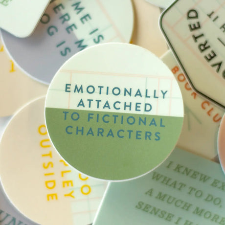 Introducing our Emotionally Attached Decal Sticker—a playful homage to every book lover who finds themselves deeply connected to fictional characters! This whimsical sticker perfectly captures the bittersweet joy of reading and the powerful bonds we form with characters who feel like friends. This decal is ideal for your laptop, water bottle, or reading nook, adding a touch of personality to your favorite spaces. Whether you’re lost in a fantasy world, navigating a gripping thriller, or enjoying a heartfelt