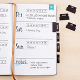 Erin Condren Monthly Adhesive Tabs - Neutral