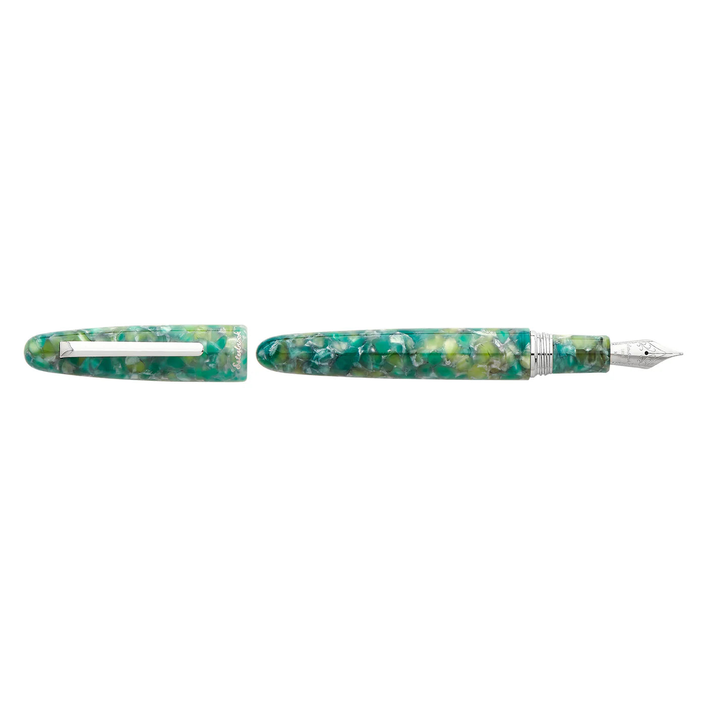 The Estie Sea Glass is inspired by the calming hues of the ocean, offering a serene writing experience with every use. Its smooth design and cool tones make it a unique addition to any collection, perfect for those who seek both tranquility and elegance in their writing tools.

The Esterbrook Estie features a German-manufactured nib by Jowo, known for its reliability and smooth performance. Each nib is carefully inspected by hand and marked with our logo and size indication for easy identification.


One of