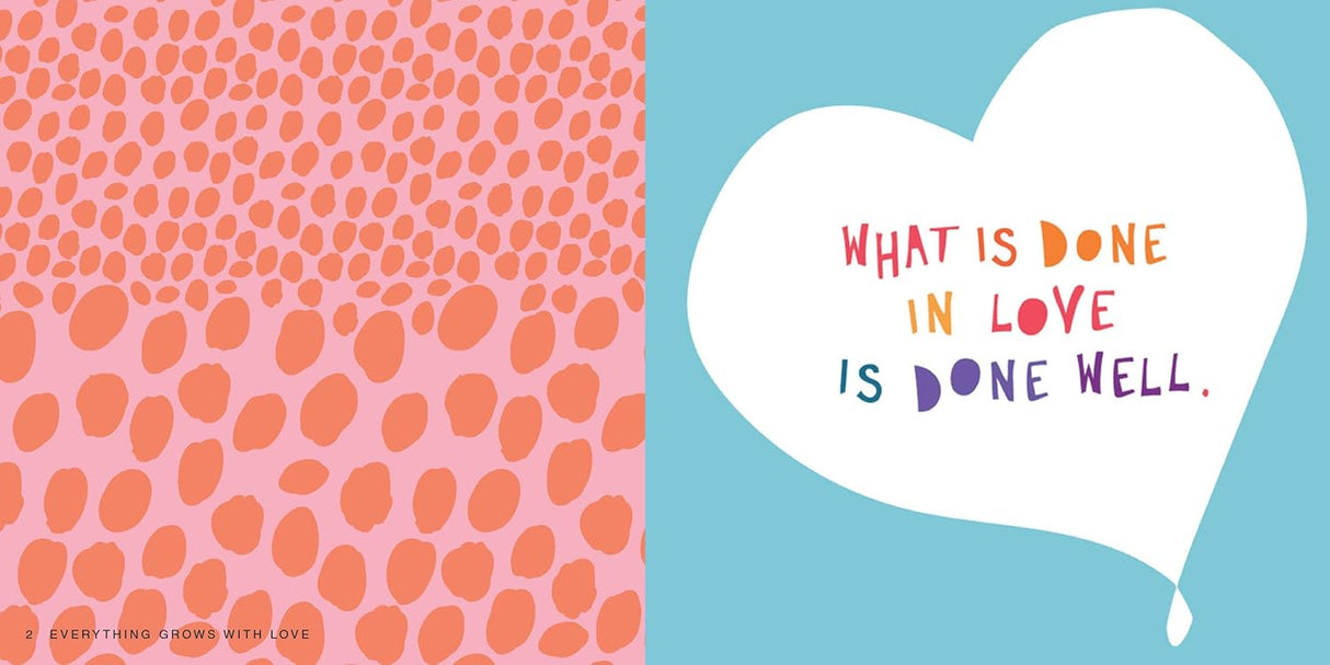 Relish life, love, and friendship—and share it with everyone you love. Created by the editors of Flow magazine, Everything Grows with Love features dozens of uplifting quotes and sayings in original graphics and hand-lettering by 20 contributing artists and illustrators. On each page, affirmations, motivational sayings, and quotes are illuminated in gorgeous calligraphy, playful photomontages, and exquisite embroidery.