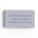 Embrace the delightful chaos of life with our Everything Is Under Control Decal Sticker! This playful design captures the charming unpredictability we all face, whether you're a busy mom, a dedicated teacher, or anyone juggling multiple responsibilities. Crafted from high-quality, durable materials, this sticker is perfect for your laptop, planner, or water bottle. It serves as a lighthearted reminder that sometimes embracing chaos is the best way to stay in control. This decal also makes a thoughtful gift 