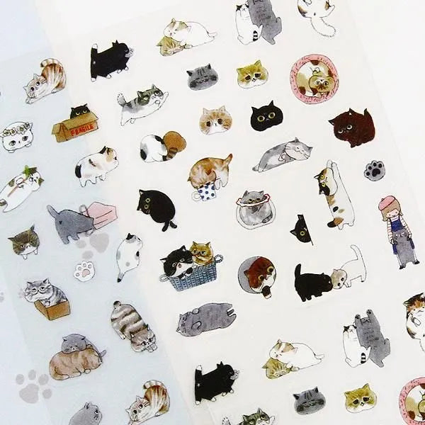 Exotic Shorthair Sticker Sheet

This is a small size transparent material sticker that is easy to decorate in planners or journals. It contains two identical illustrations, so you can use it for preservation, matching, or sharing.

Sheet size: Length 150× Width 90mm
Includes 1 sticker sheet