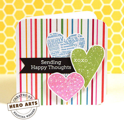 Striped Heart Stamp