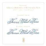 Aluminum Carousel Fountain Pen - Plaited Gold Tress