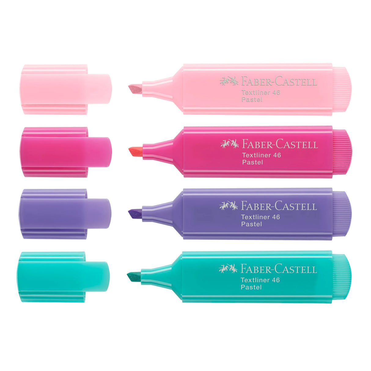 Highlight Your Ideas with Eco-Friendly Pastel Colors! Convenient 4-Pack for Creatives On-the-Go.

Discover the perfect blend of pastel color and sustainable design with our Textliner 46 Highlighters. Featuring bright pastel colors, these highlighters bring your notes to life with eye-catching pastels that stand out on any page.

Non-toxic and safe, our highlighters use water-based ink that ensures excellent marking results with even color laydown. Textliner 46 Highlighters are odorless, making them the pref