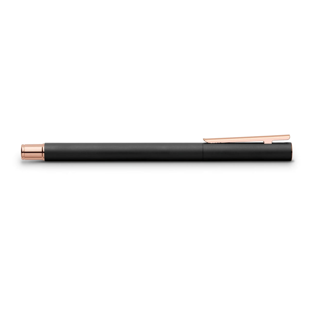 When it comes to design, young professionals and trend-setters who keep pace with the times have specific expectations: they expect a sophisticated and modern look. This is where the NEO Slim comes in as it meets these very needs: The NEO Slim Fountain Pen has a particularly slim barrel in a matte black lacquered finish, with rose gold trim.