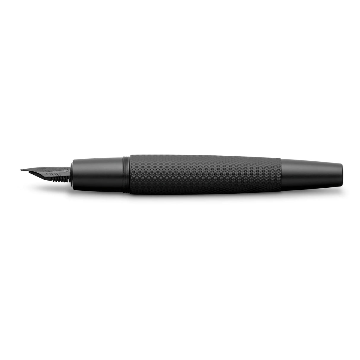 The e-motion Pure Black, with its dynamic shape and striking matte black finish, ignites a sense of passion and sophistication. The deep, trendy shade with its modern elegance, stands out in any collection. The masculine aluminum barrel, adorned with an intricate guilloche pattern, captivates connoisseurs and pen enthusiasts alike.

e-motion writing instruments feature a bulbous barrel and tapered design, ensuring the pen rests comfortably in your hand for hours of uninterrupted writing, drawing and sketchi