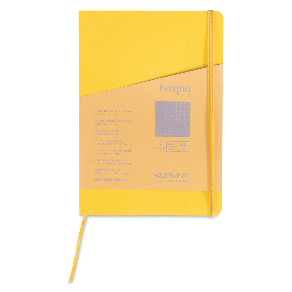 Ecoqua Plus by Fabriano is a collection of notebooks designed to accompany you every day, withstanding prolonged use. These notebooks open perfectly, allowing you to comfortably write on every page, right down to the last. Entirely made in Italy, they use the best raw materials and are produced with renewable energy, demonstrating a concrete commitment to sustainability.