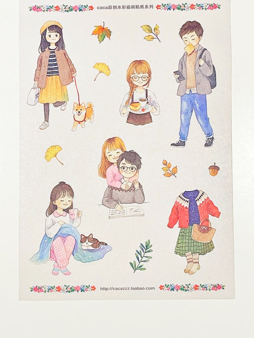 Fall Vibes Sticker Sheet A5