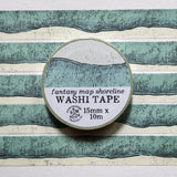 Kingdom of Threads - Fantasy Map Shorelines Washi Tape