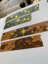 Cinta washi con mapas de fantasía