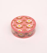 Cinta washi floral - Rosa vintage