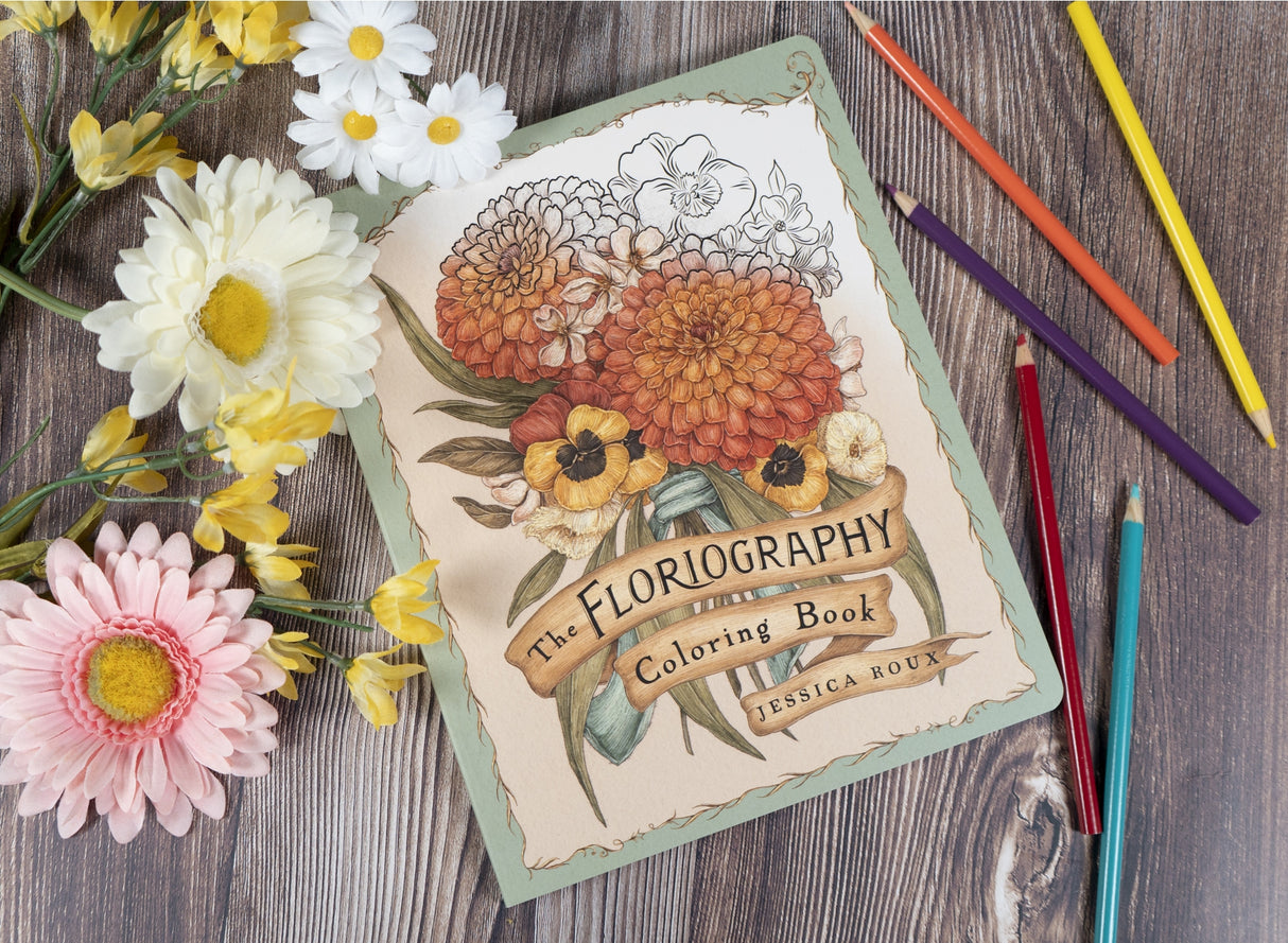 Floriography Coloring Book By Jessica Roux