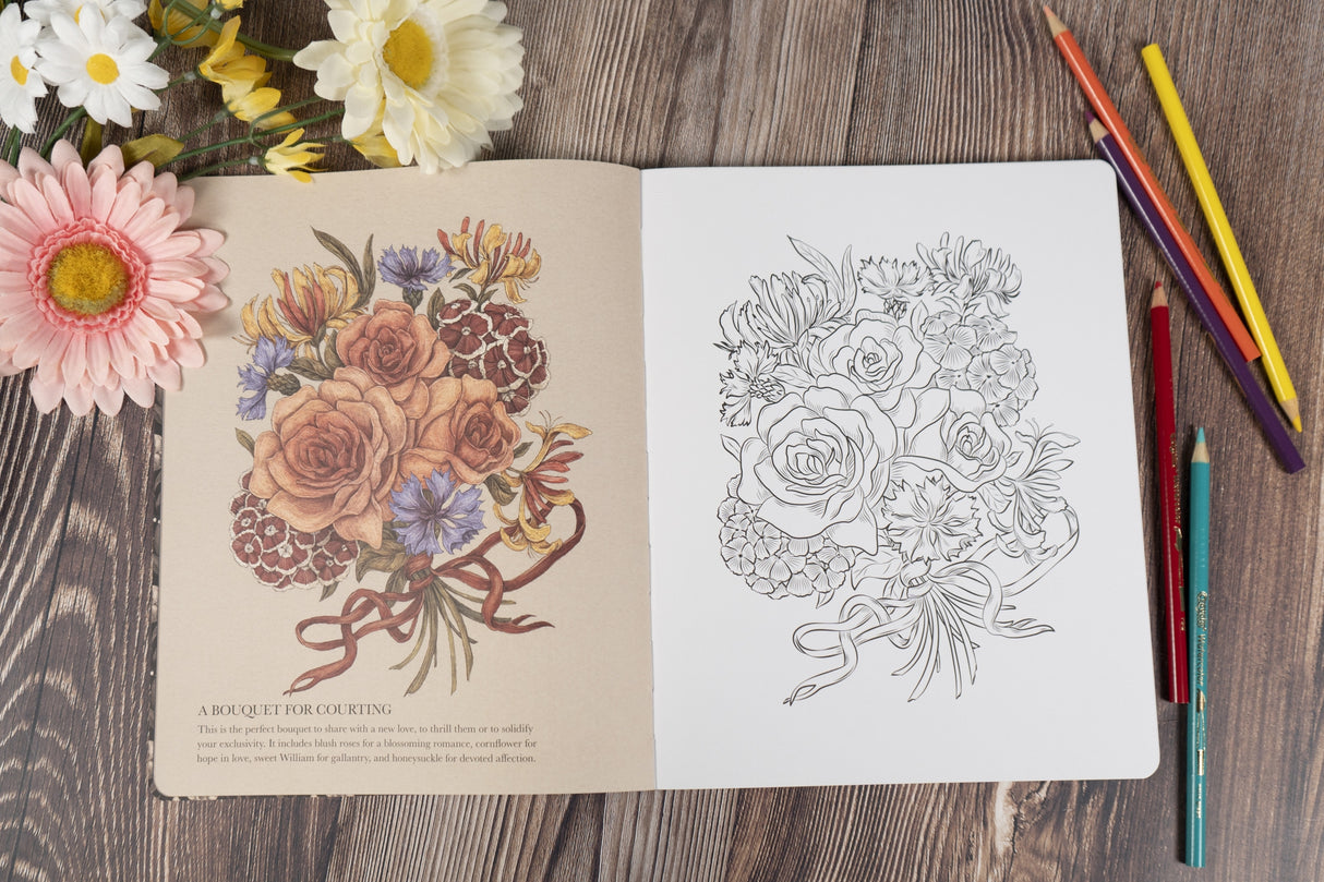 Floriography Coloring Book By Jessica Roux