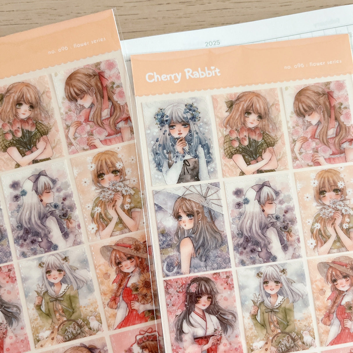 Cherry Rabbit - Flower Series Sticker Sheet