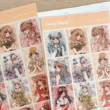 Cherry Rabbit - Flower Series Sticker Sheet